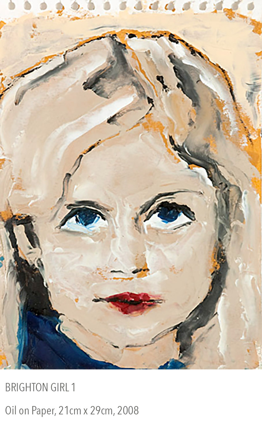 2008 oil painting called Brighton Girl