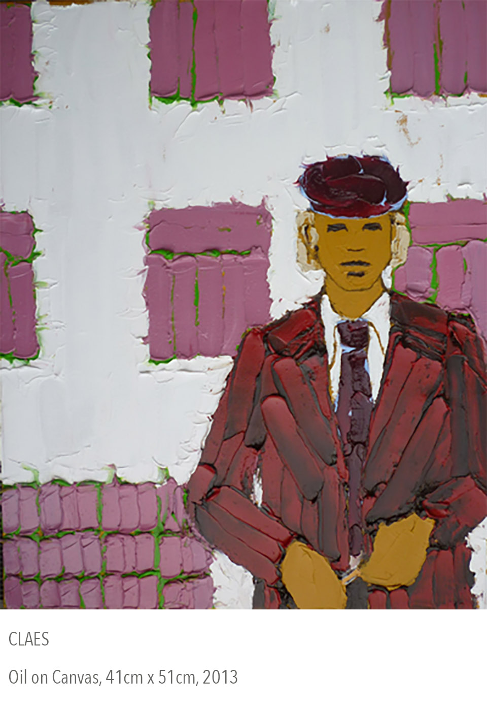2013 oil painting called Claes 2013