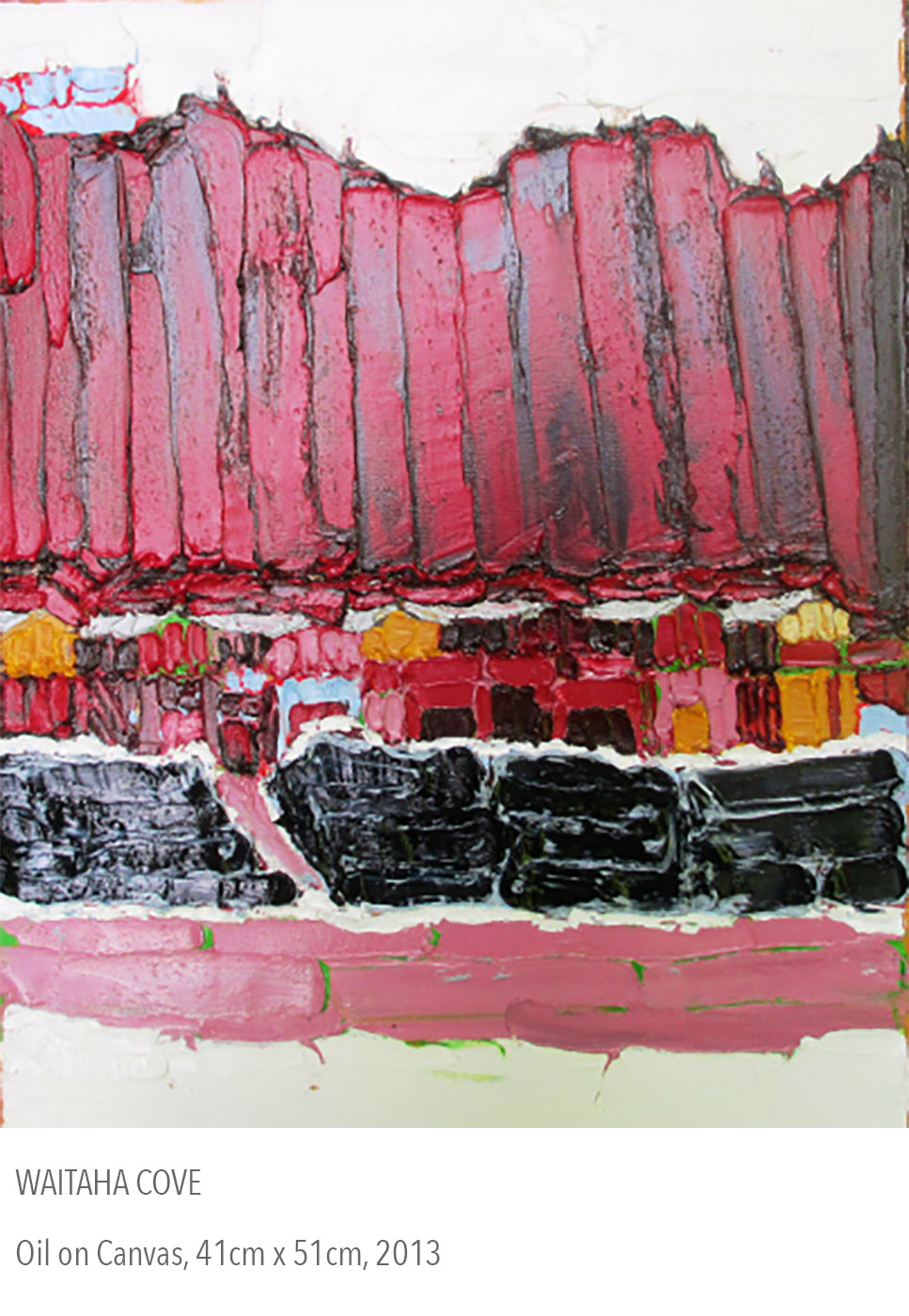 2013 oil painting called Waitaha Cove