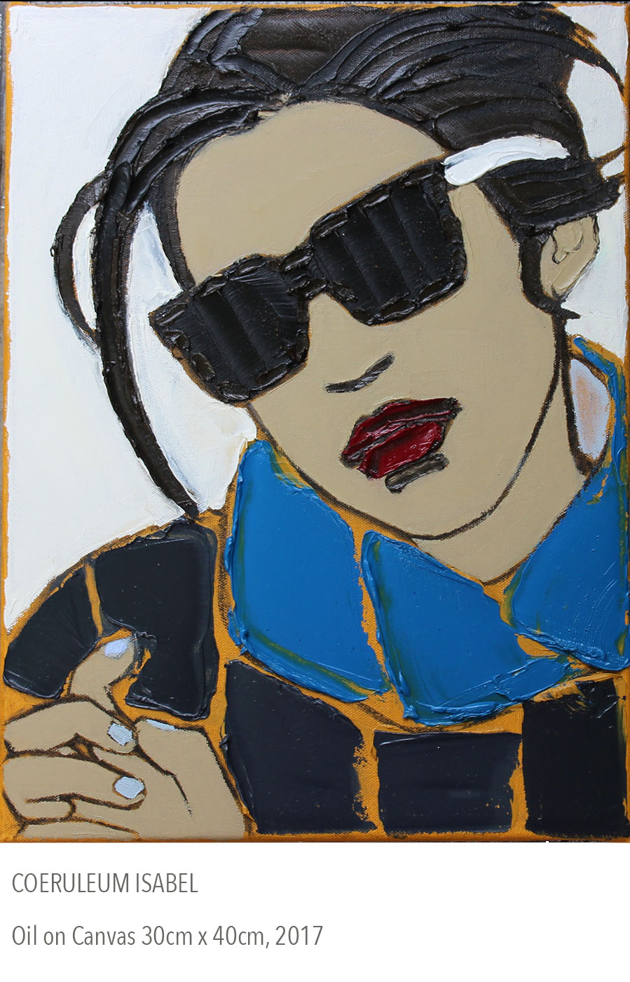 2017 oil painting called Coeruleum Isabel