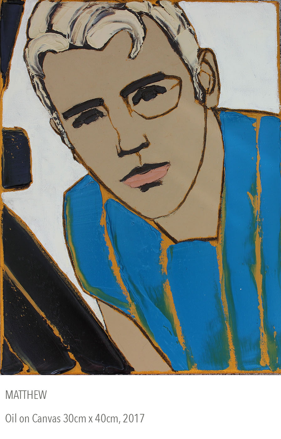 2017 oil painting called Matthew