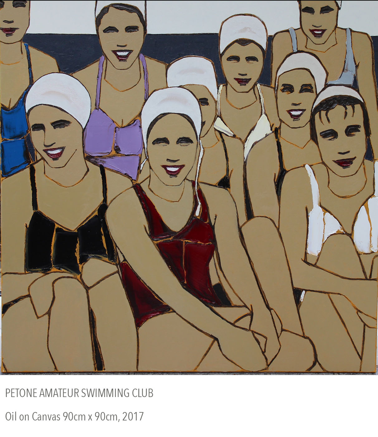 2017 oil painting called Petone Amateur Swimming Club