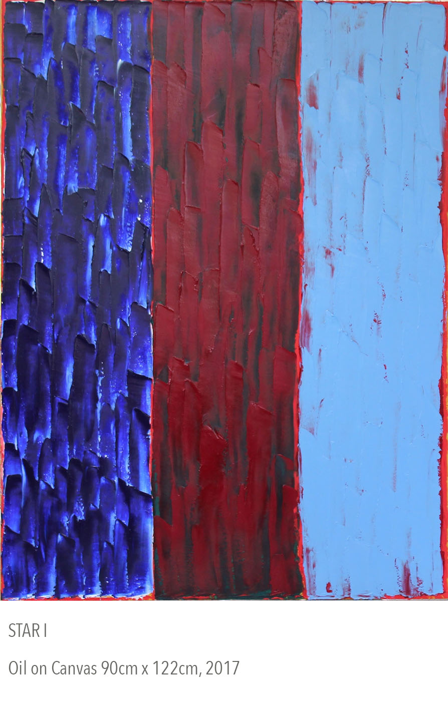 2017 oil painting called Star I