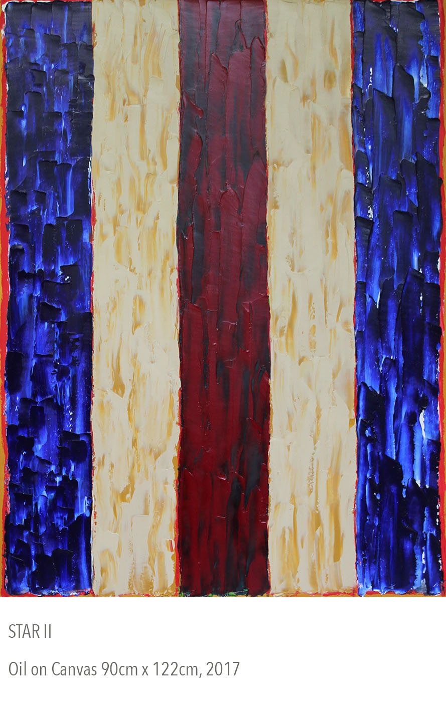 2017 oil painting called Star II