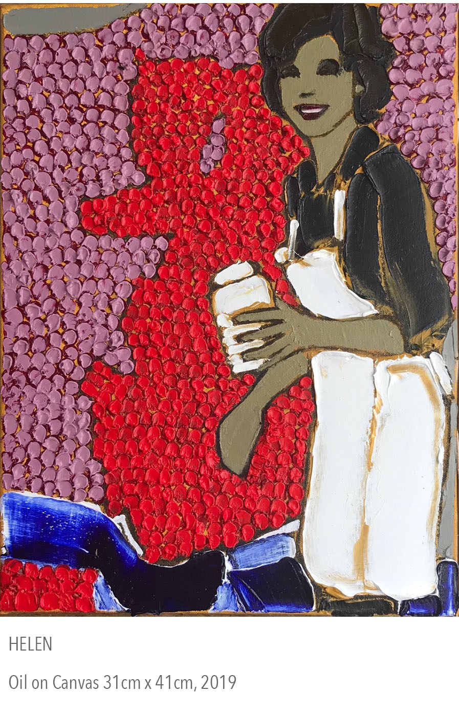 2019 oil painting called Helen