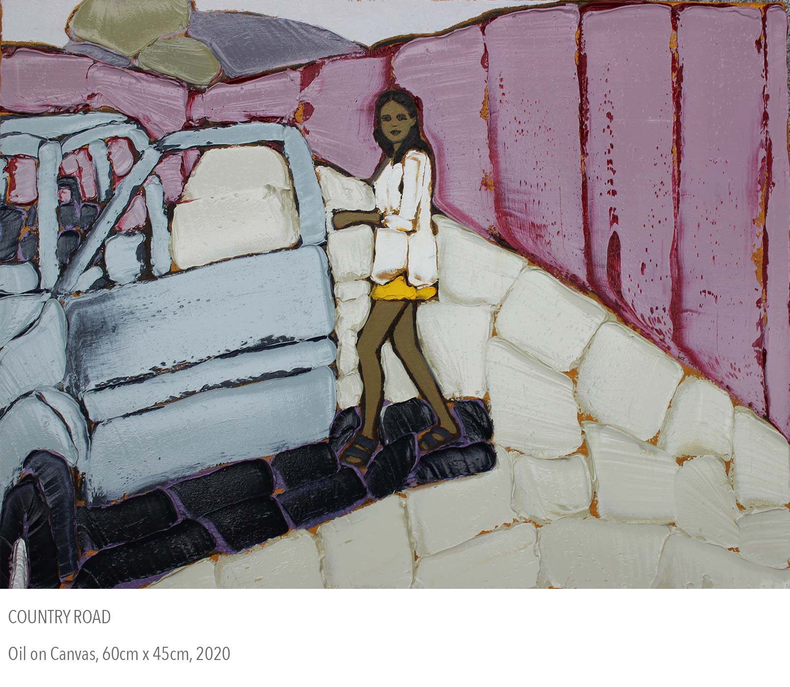 2020 oil painting called Country Road