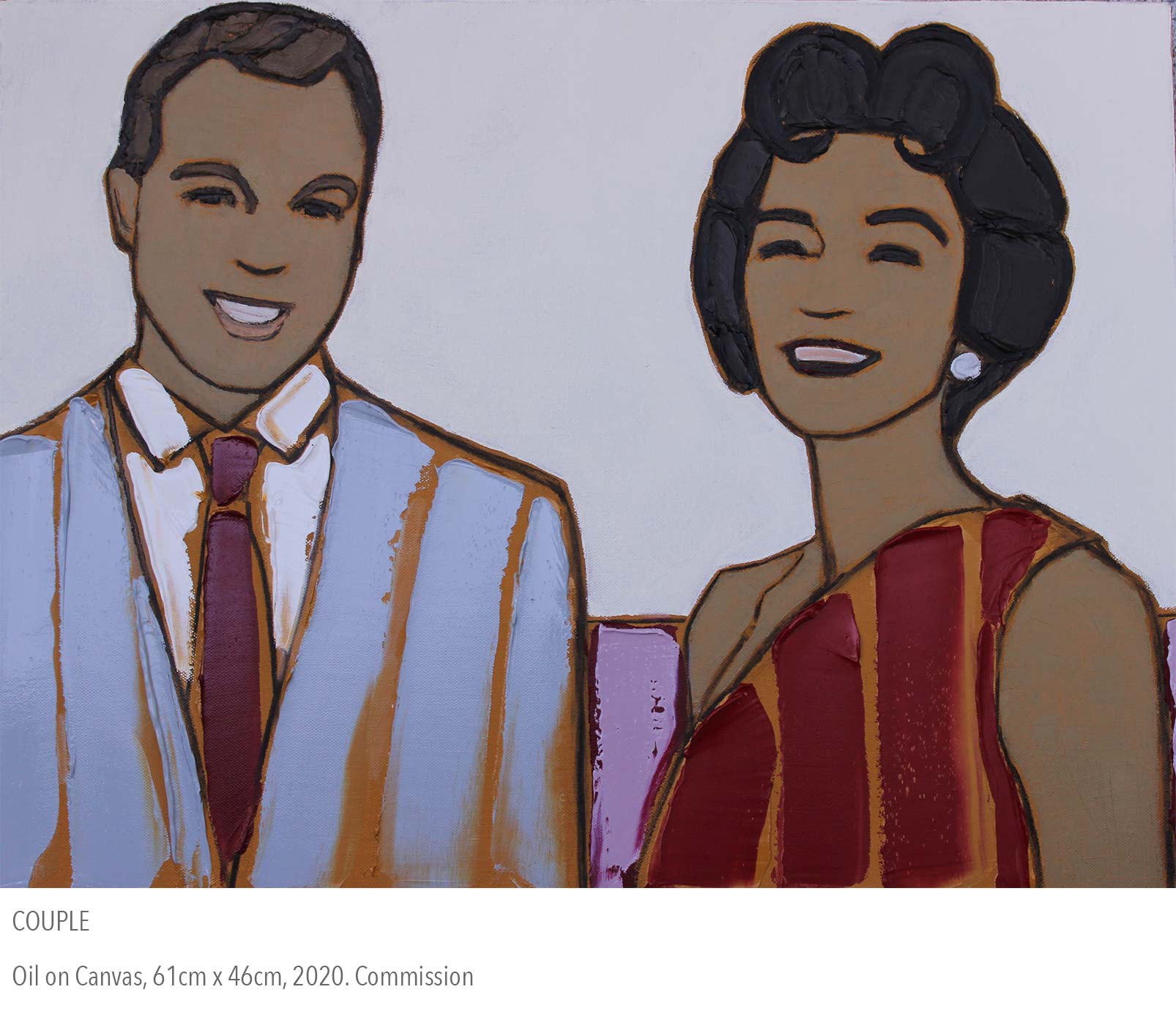 2020 oil painting called Couple