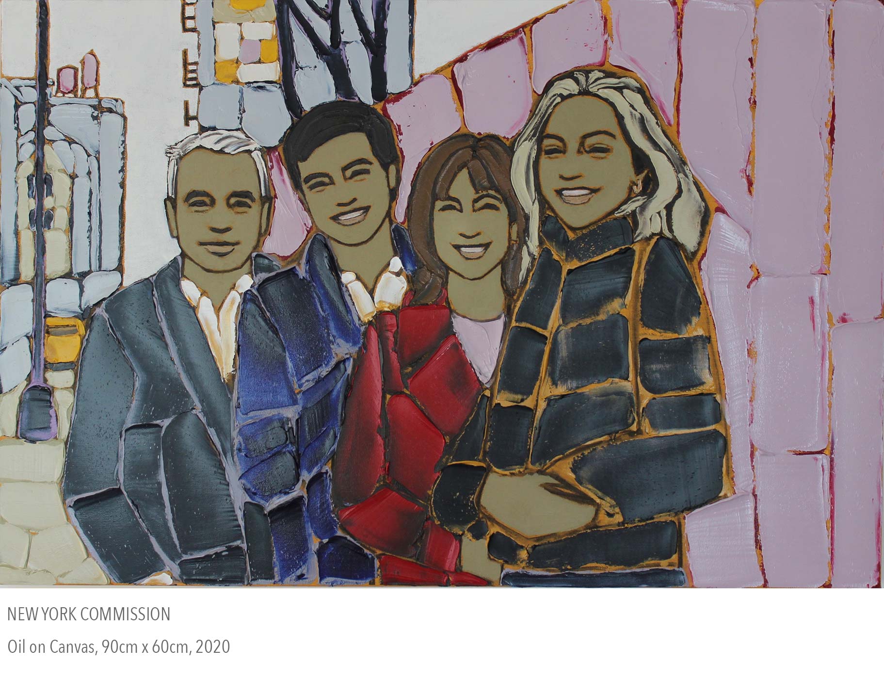 2020 oil painting called New York Commission