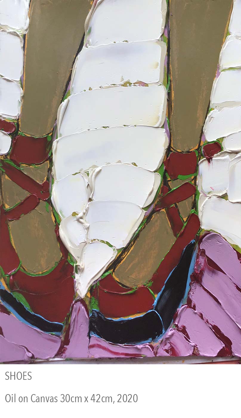 2020 oil painting called Shoes
