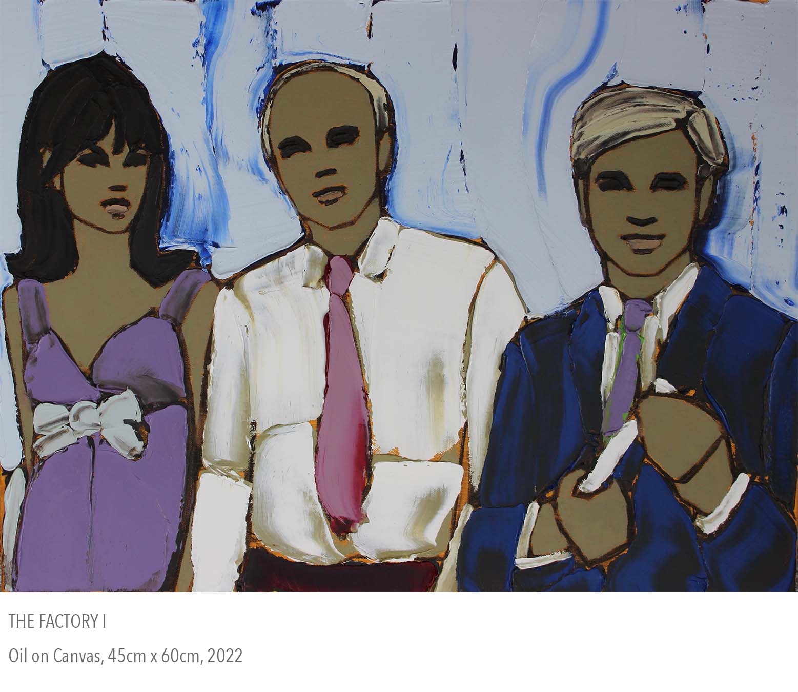 2022 oil painting called The Factory I