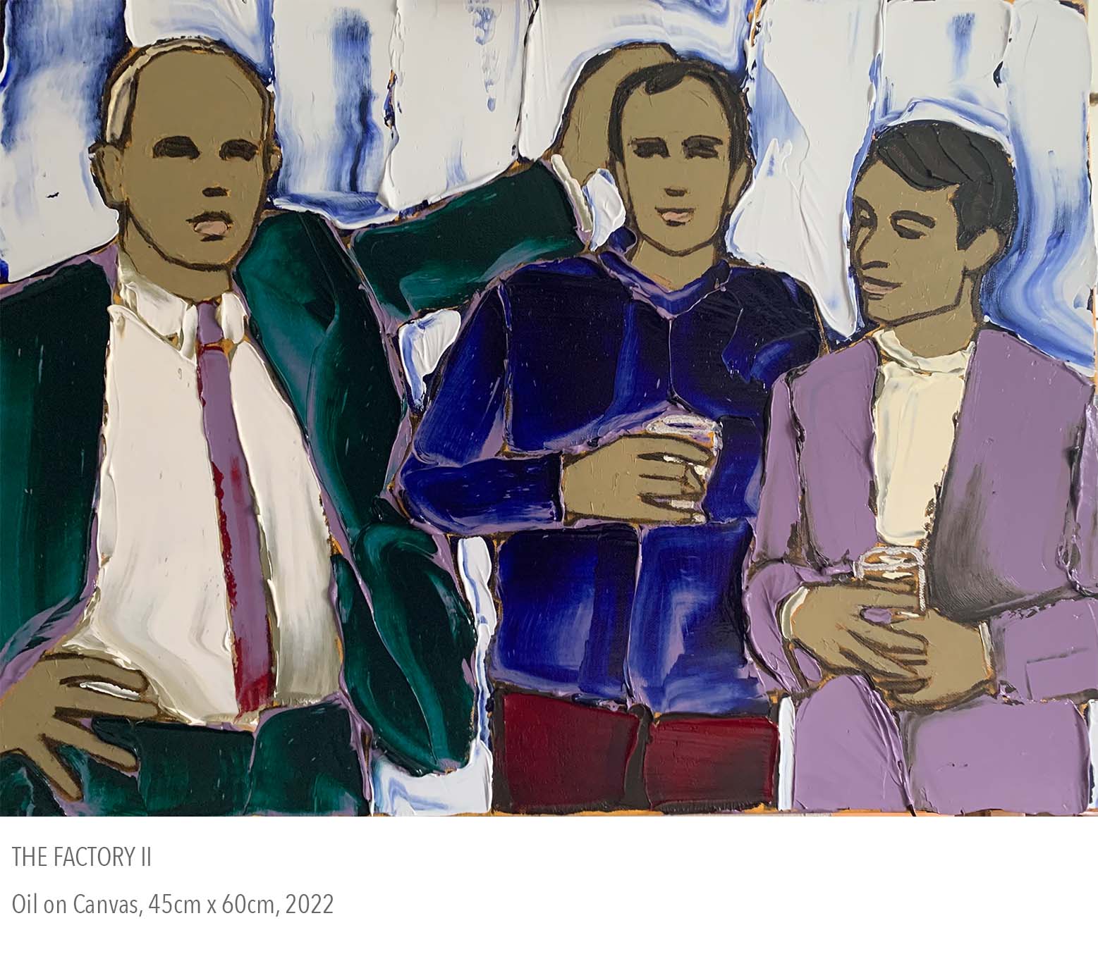 2022 oil painting called The Factory II