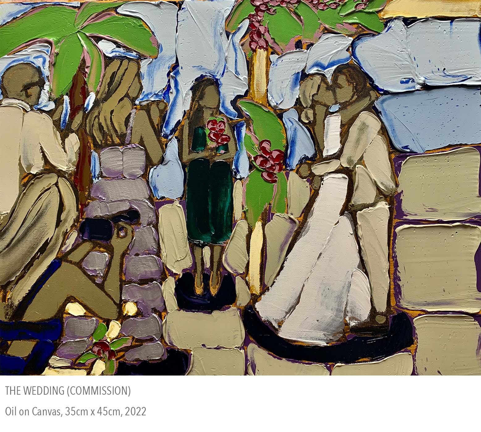 2022 oil painting called The Wedding